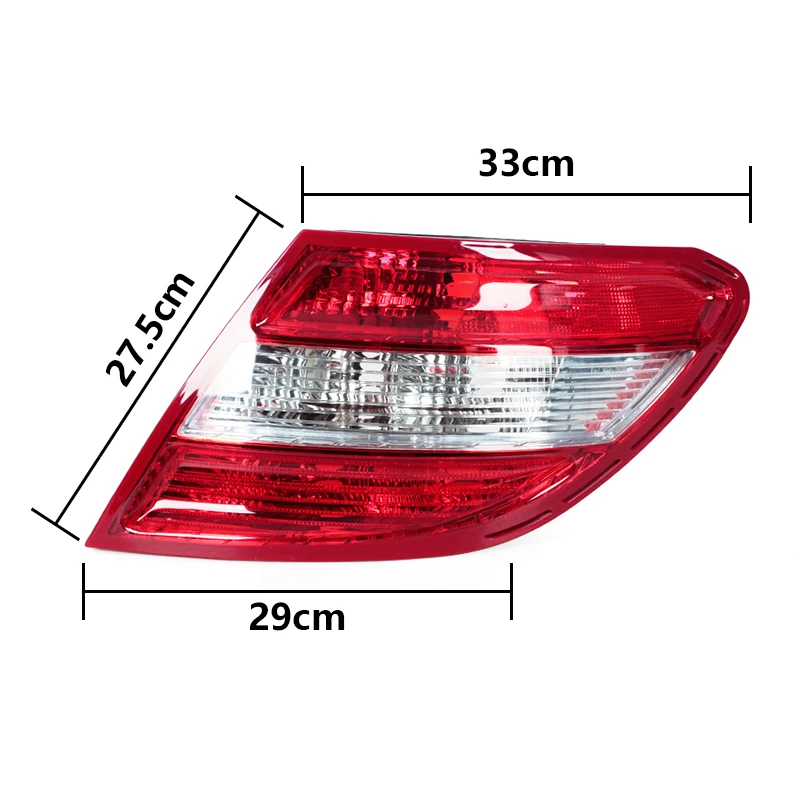 Luz trasera Mercedes-Benz Clase C W204 2007-2010 sin bombillas - imagen 2