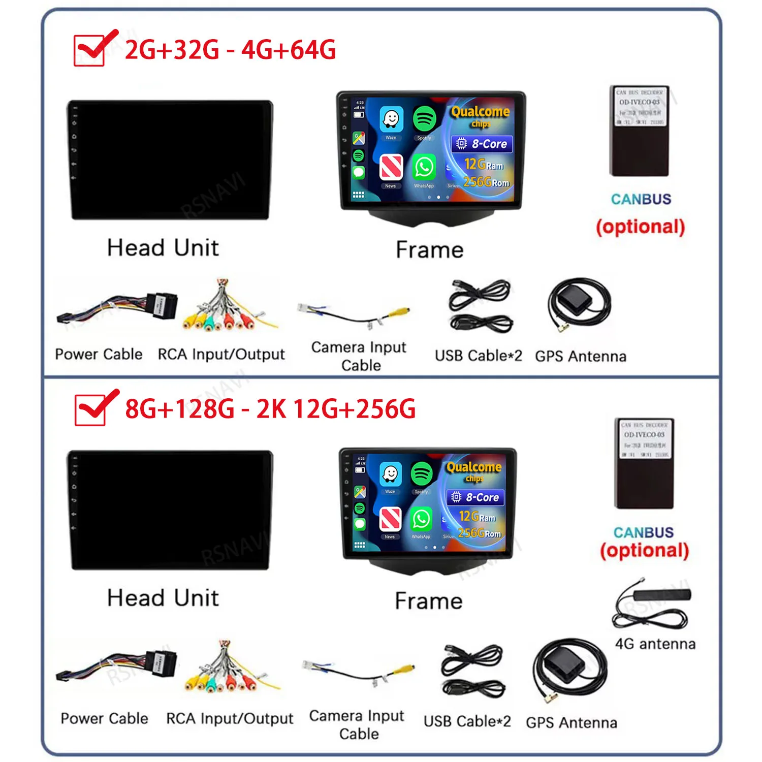 Autoradio Android con CarPlay y WiFi para Hyundai Veloster FS - imagen 2