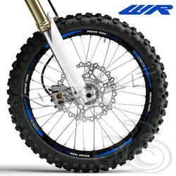 Calcomanías reflectantes Protección Llanta Yamaha WR250R WR250F WR450F 21/18"