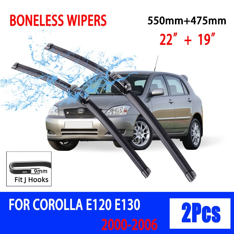 Limpiaparabrisas Toyota Corolla E120 E130 2000-2006 – 22" y 19"