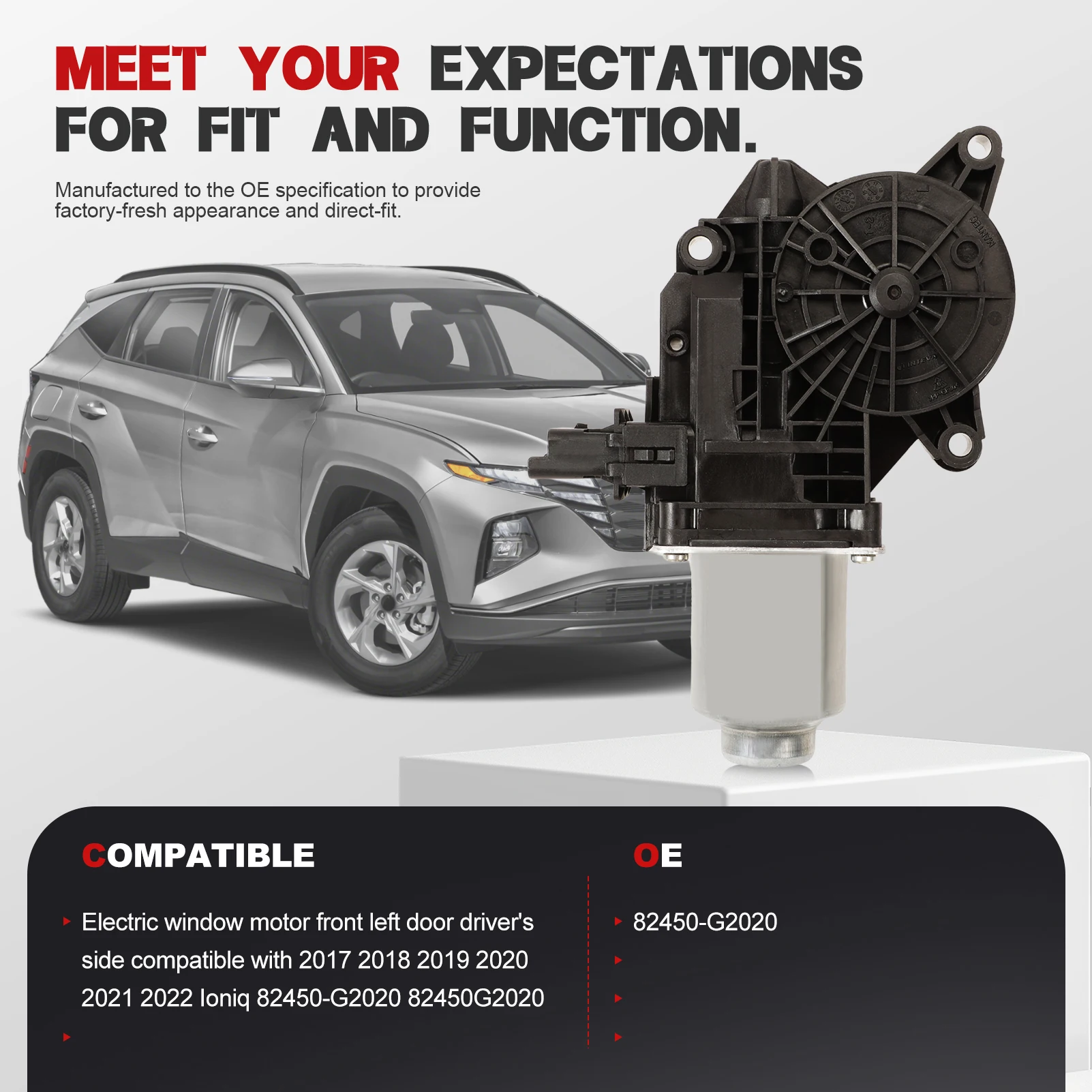 Kit elevalunas eléctrico delantero izquierdo Hyundai Ioniq 2017-2022 conductor - imagen 2
