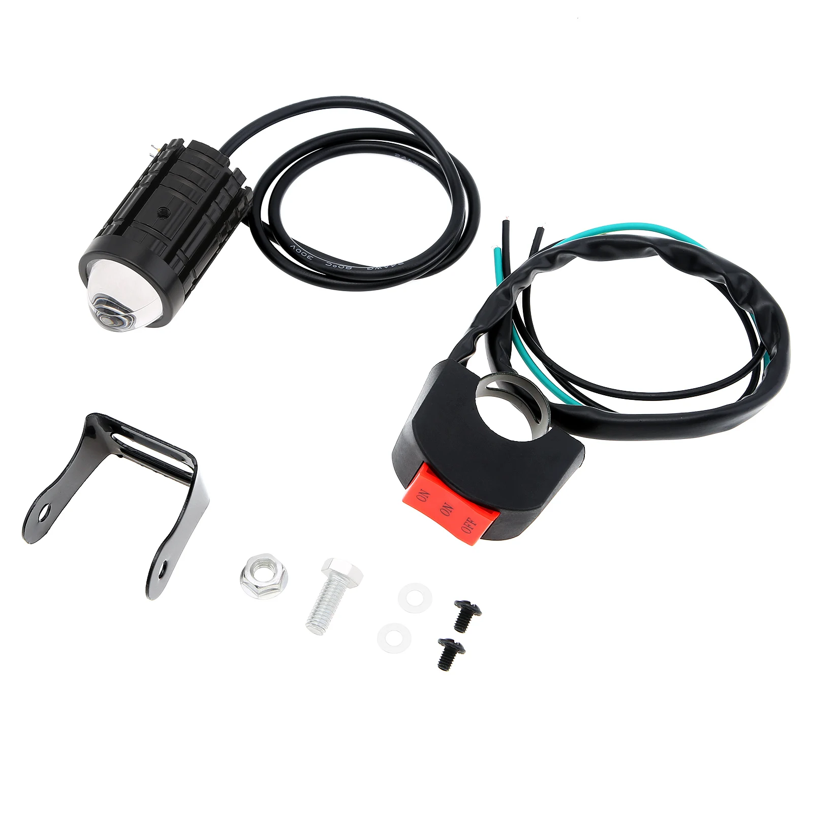 Faro LED moto 6000K doble haz alta/baja universal de repuesto
