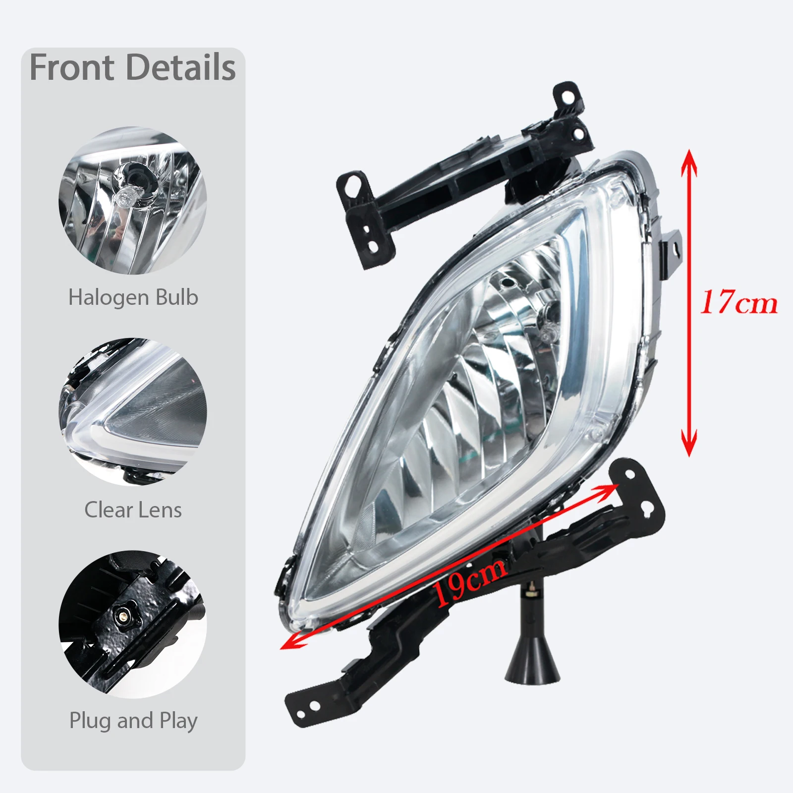 HY2593140 Luz antiniebla delantera para Hyundai Elantra 2011-2013 - imagen 3