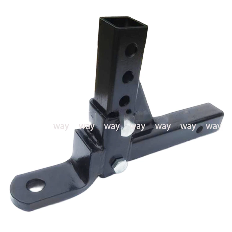 Remolque de montaje de bola de enganche de remolque de 4 niveles ajustable de 10 "para receptor de 2" con bola de 50mm, piezas de RV, accesorios para caravana - imagen 3