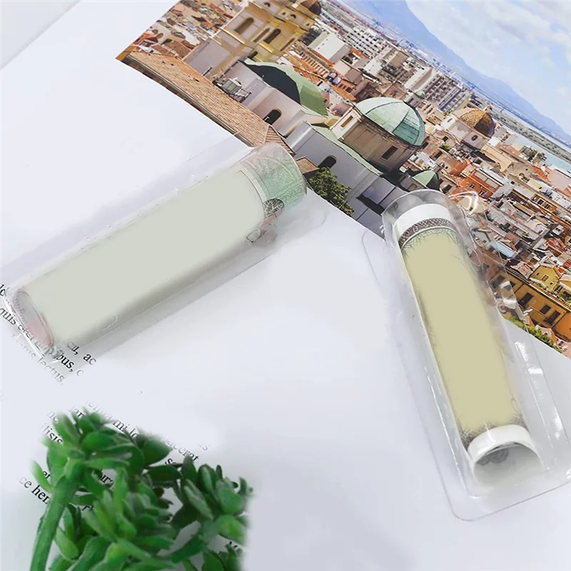 AEF3-60Pcs bolsas de bálsamo labial de plástico transparente lápiz labial soporte para dinero cúpulas de plástico con cinta de doble cara para manualidades DIY - imagen 4