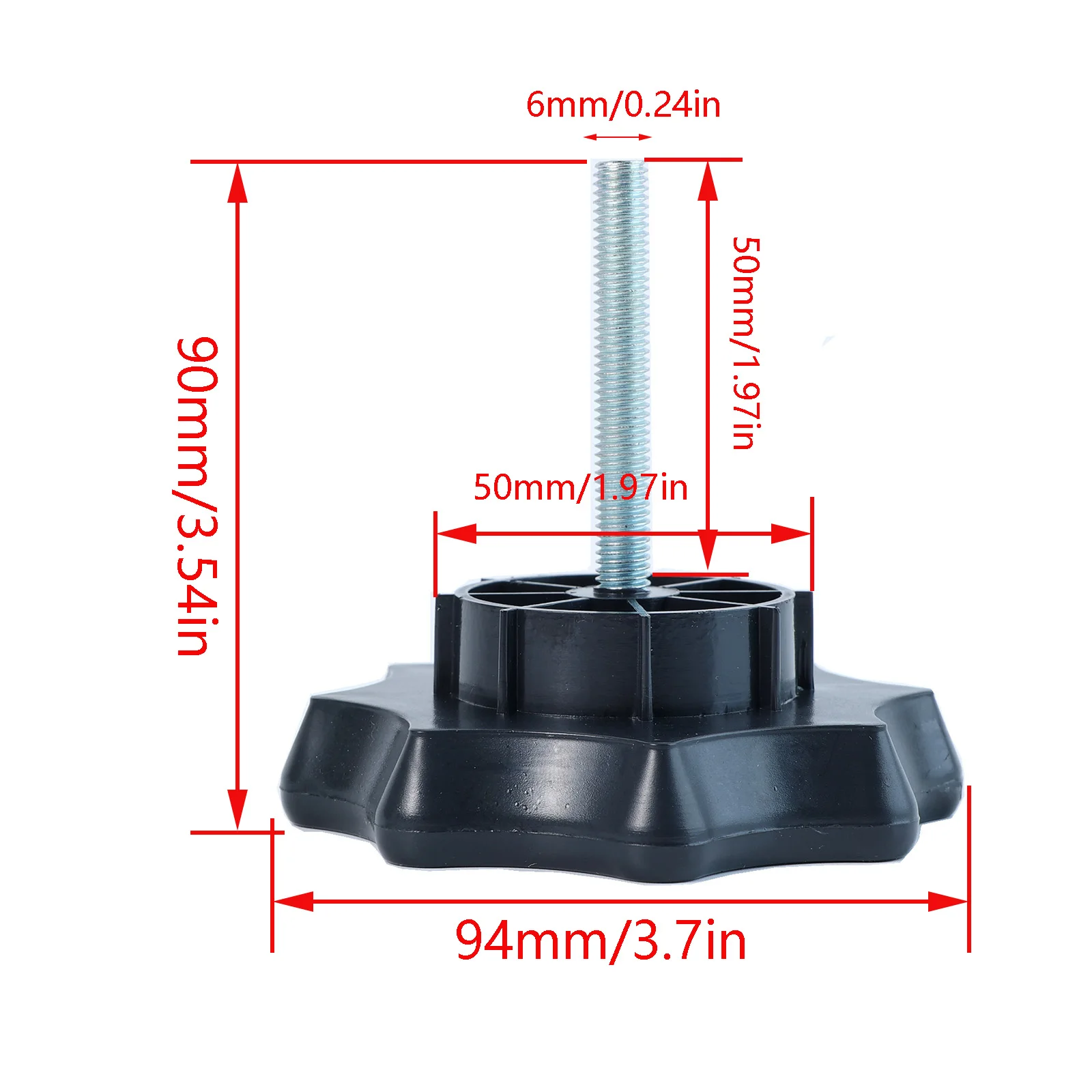 Adaptador de perno trasero para rueda de repuesto Seat Ibiza 1X - imagen 3