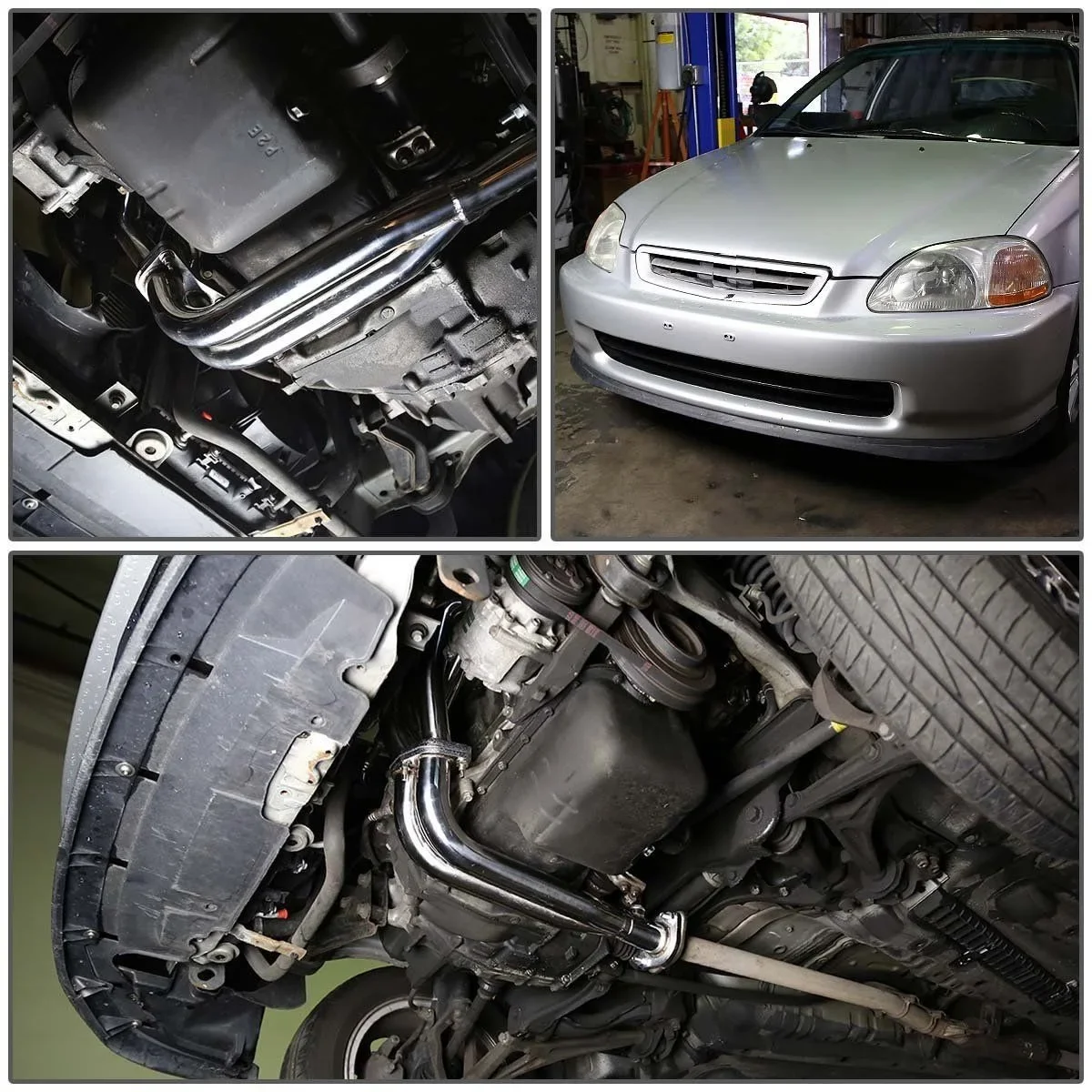 Honda Civic D15 colector de escape inox para 88-00 (EJ/EG/EH/EK) - imagen 3