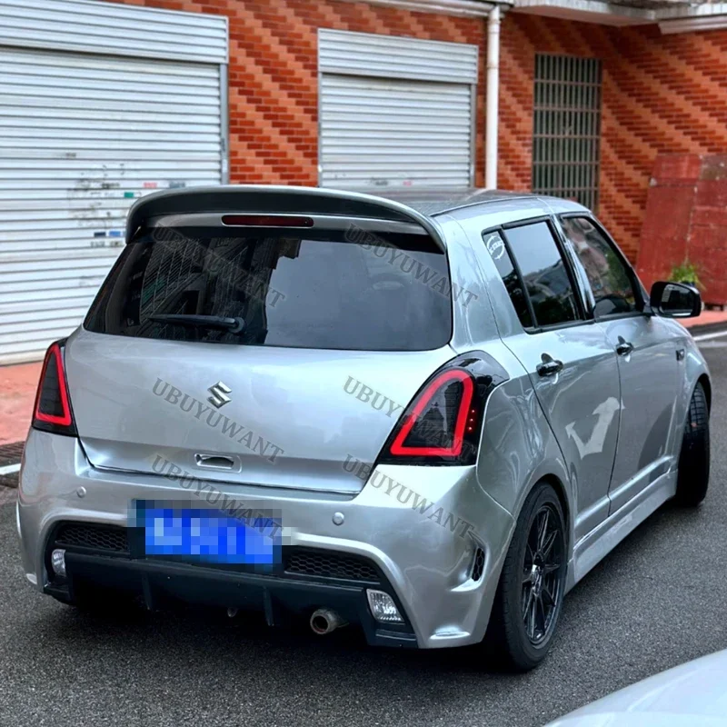 Alerón trasero tipo cuchara negro brillante para Suzuki Swift Mk3 - imagen 4
