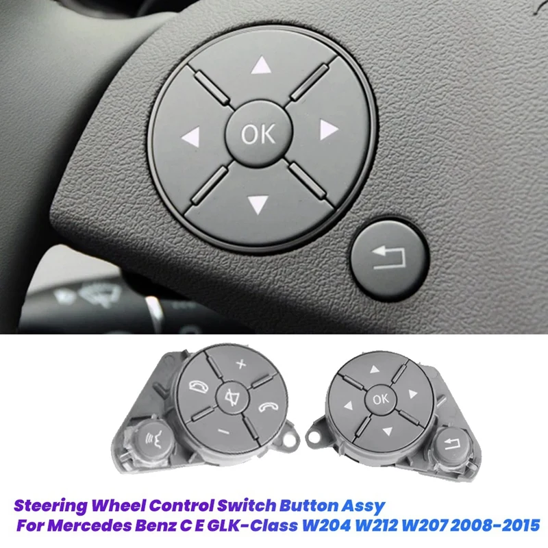 Botón control volante Mercedes Clase C E GLK W204 W212 W207