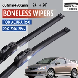 Limpiaparabrisas tipo U para Acura RSX DC5 2002-2006, goma suave HD