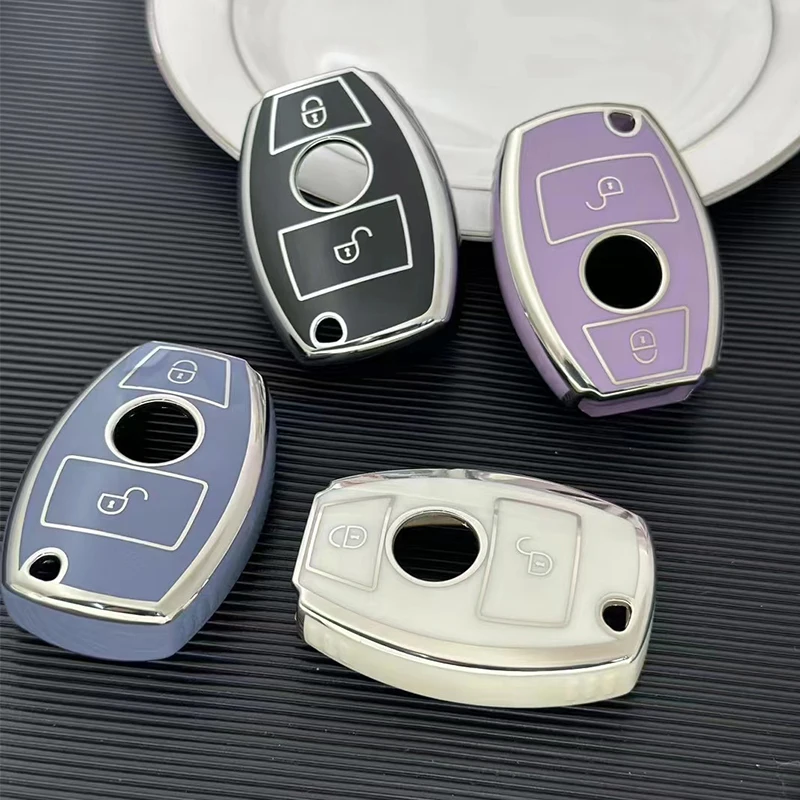 Mercedes-Benz Funda TPU para llavero - con botones, clase CLA - imagen 3