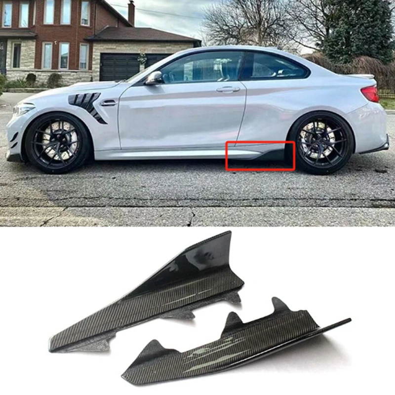 Faldas laterales fibra de vidrio deportivas para BMW M3 M4 M5 - imagen 5