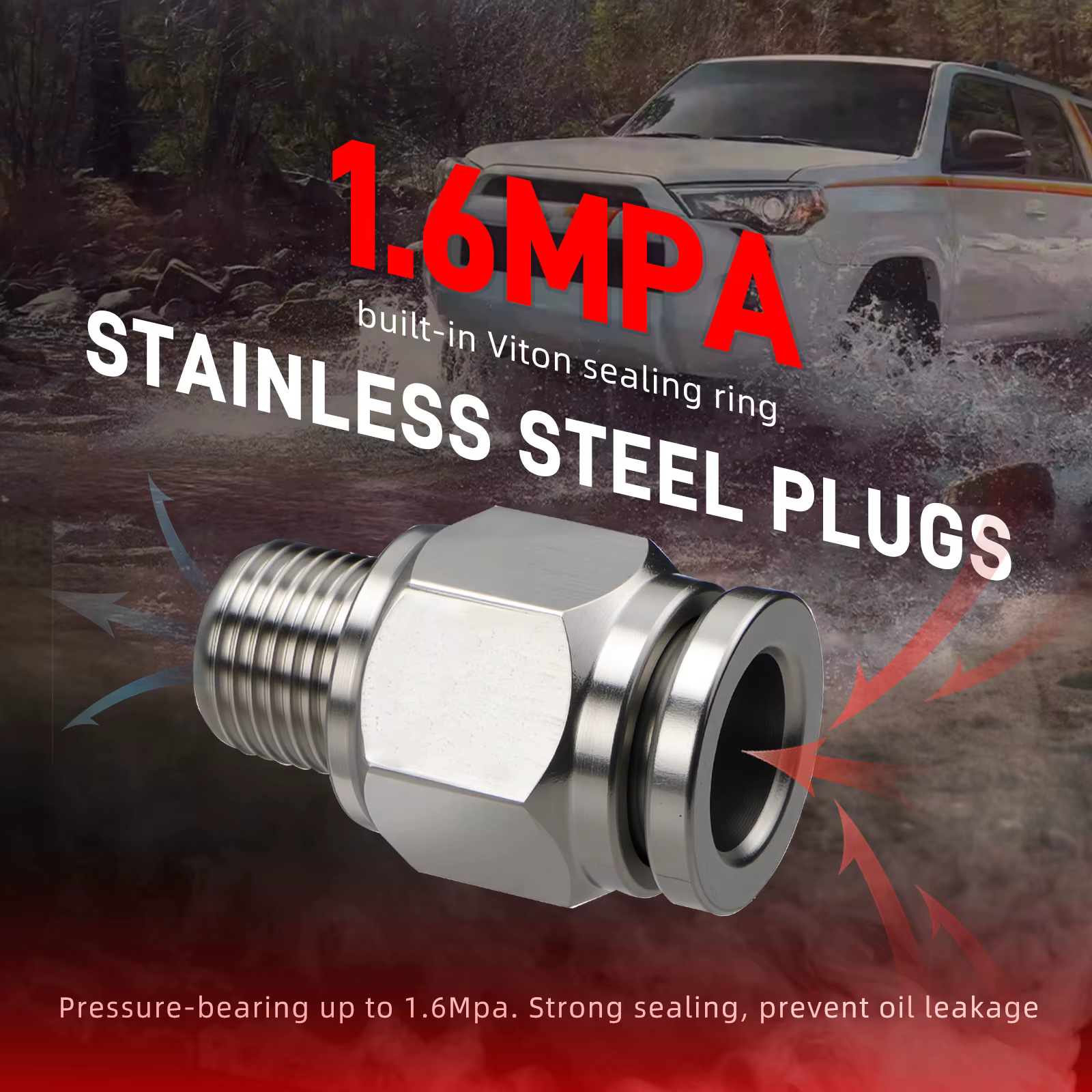 BEVINSEE Kit de ventilación diferencial universal con manguera de poliuretano de 6M para Toyota 4Runner - imagen 4