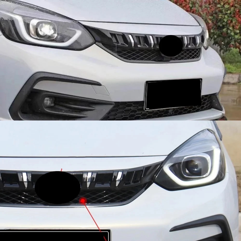 Malla parrilla delantera modificada Honda Fit Jazz 2021 - imagen 3