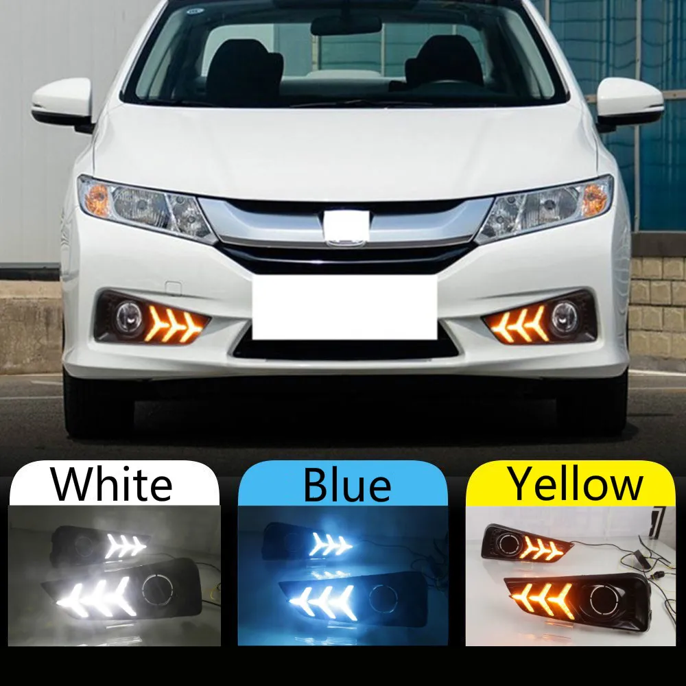Vista frontal de la luz LED DRL para Honda City