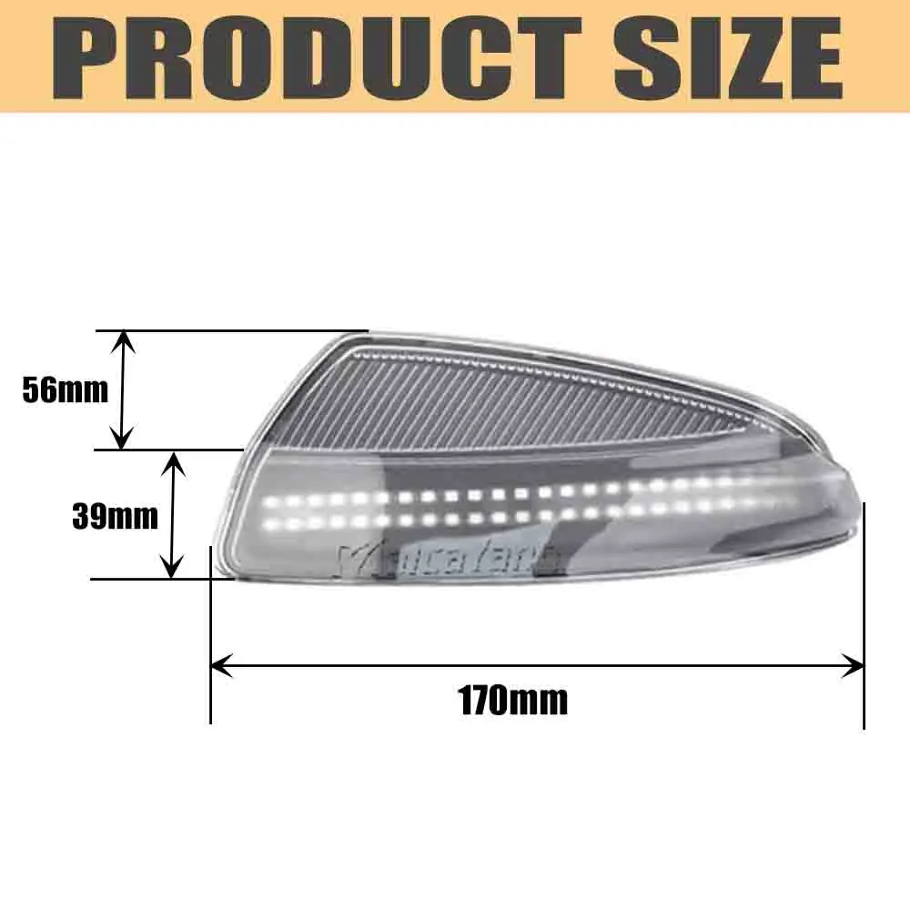 Intermitente espejo lateral LED blanco Mercedes Clase C W204 - imagen 3