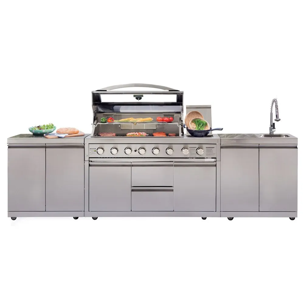 Gabinete cocina exterior acero inoxidable 304 jardín - imagen 4