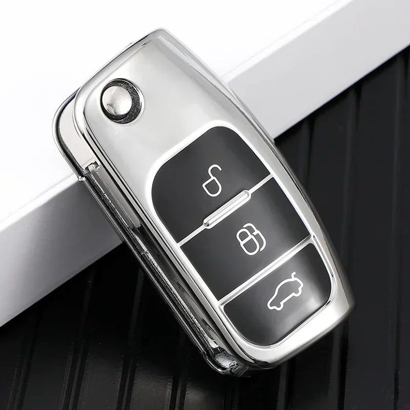 Carcasa de llave plegable TPU para Ford Focus MK2, Fiesta y Mondeo - imagen 4