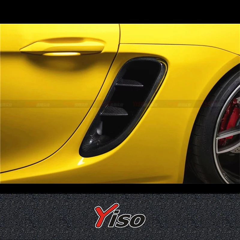 Toma de aire lateral fibra carbono Porsche 981 Boxster 718 Cayman - imagen 3