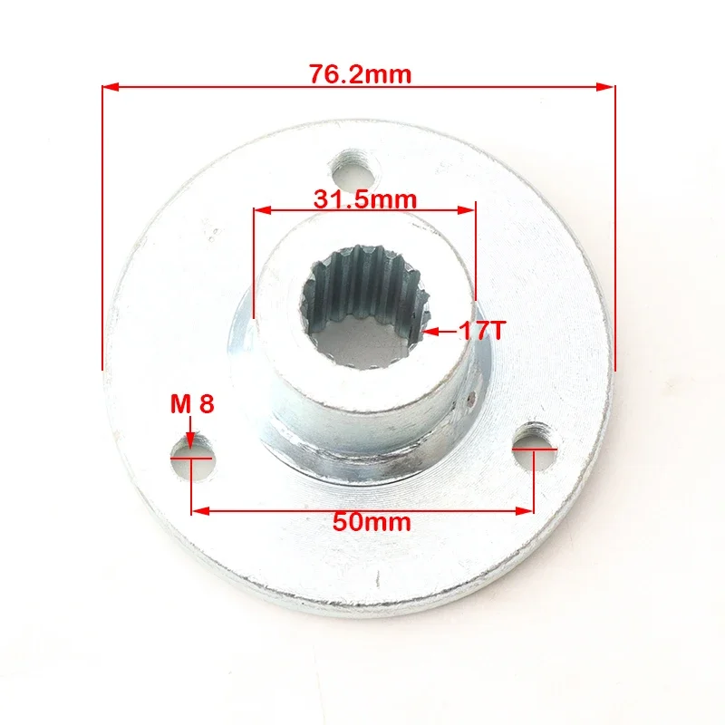 Eje trasero con rodamiento UCP204 y cubo de rueda para Go kart ATV UTV - imagen 5