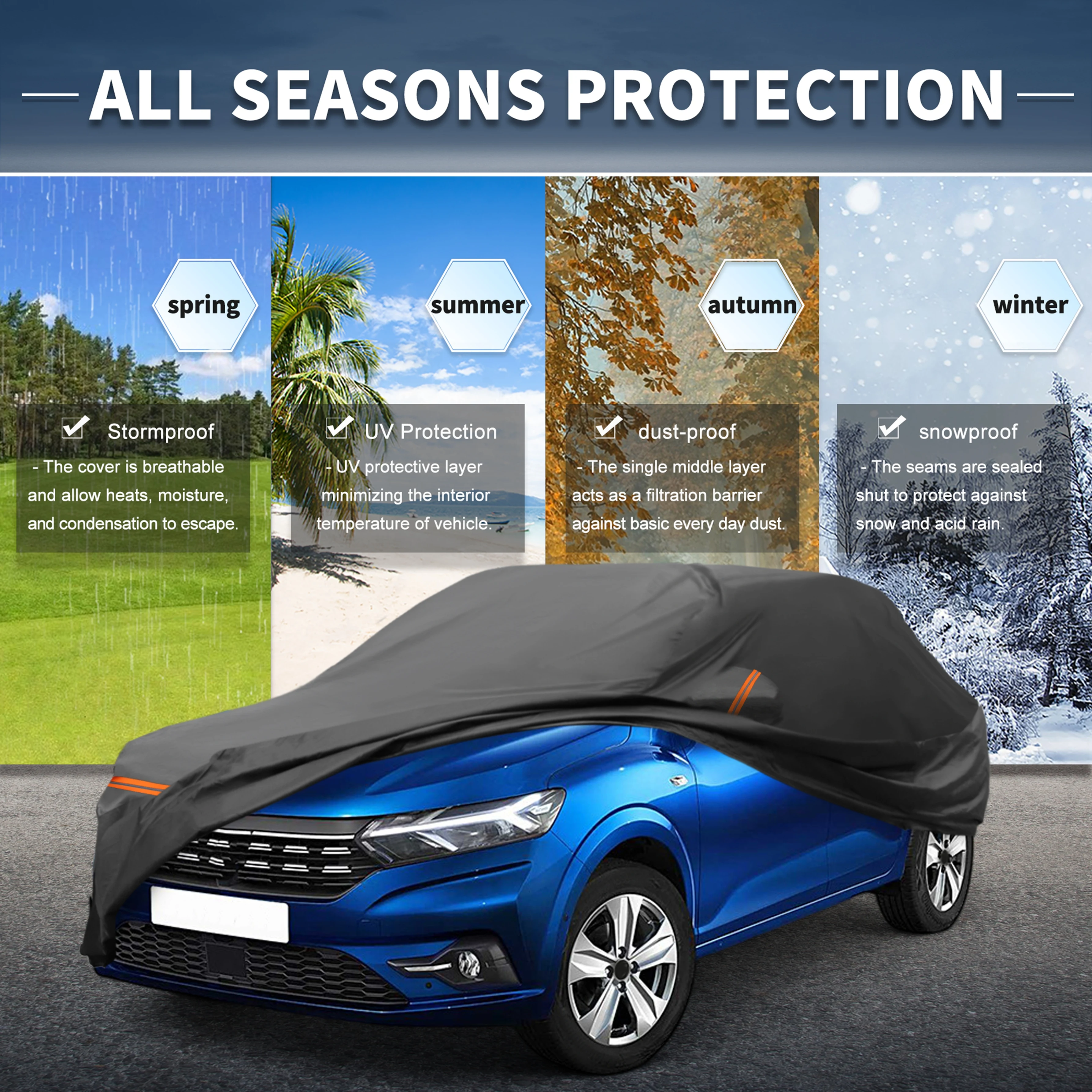 Funda impermeable completa Dacia Sandero para puerta de pasajero