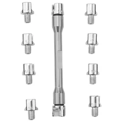 Llave radios CNC con mango moto – juego reparación 5-6,8 mm