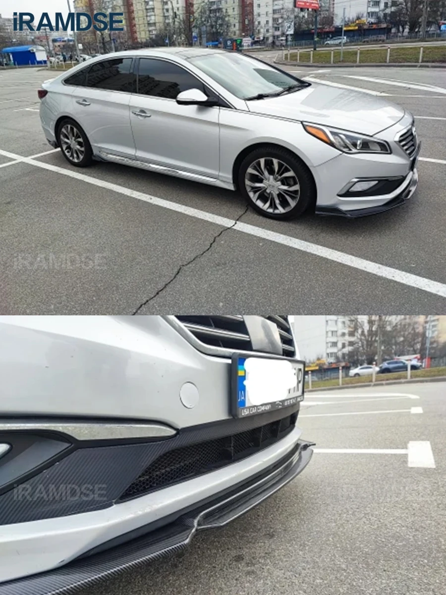 Labio Delantero Acabado Carbono para Hyundai Sonata 2015-2017 - imagen 3