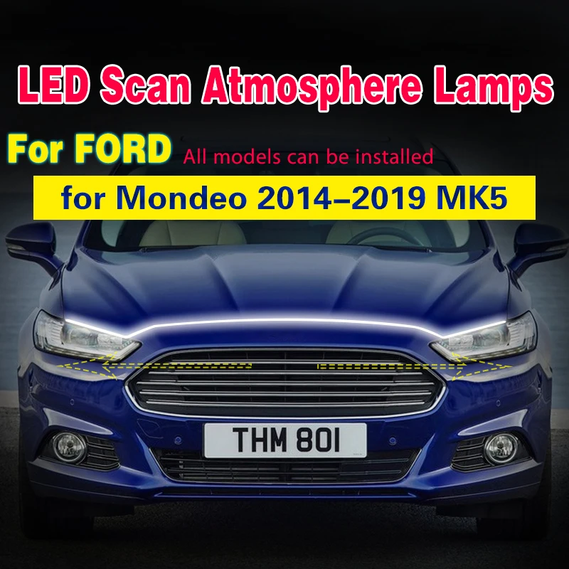 Intermitente LED DRL impermeable para Ford Mondeo y Fusion 2014-2019