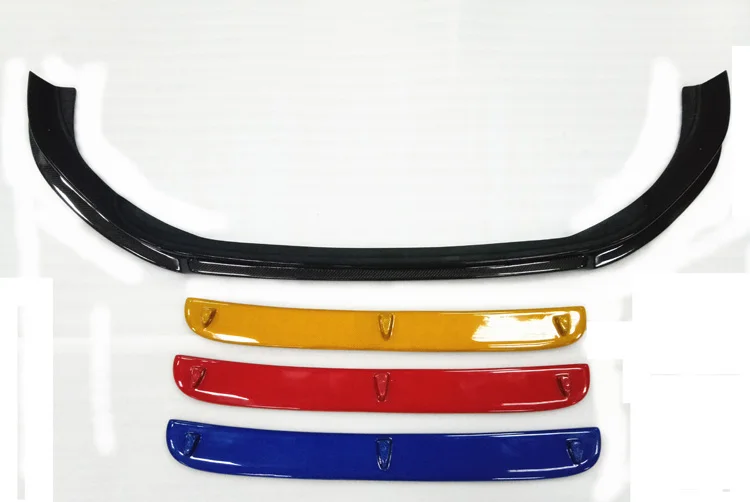Labio delantero VW Golf Mk7 R estilo RZA de fibra de carbono - imagen 2