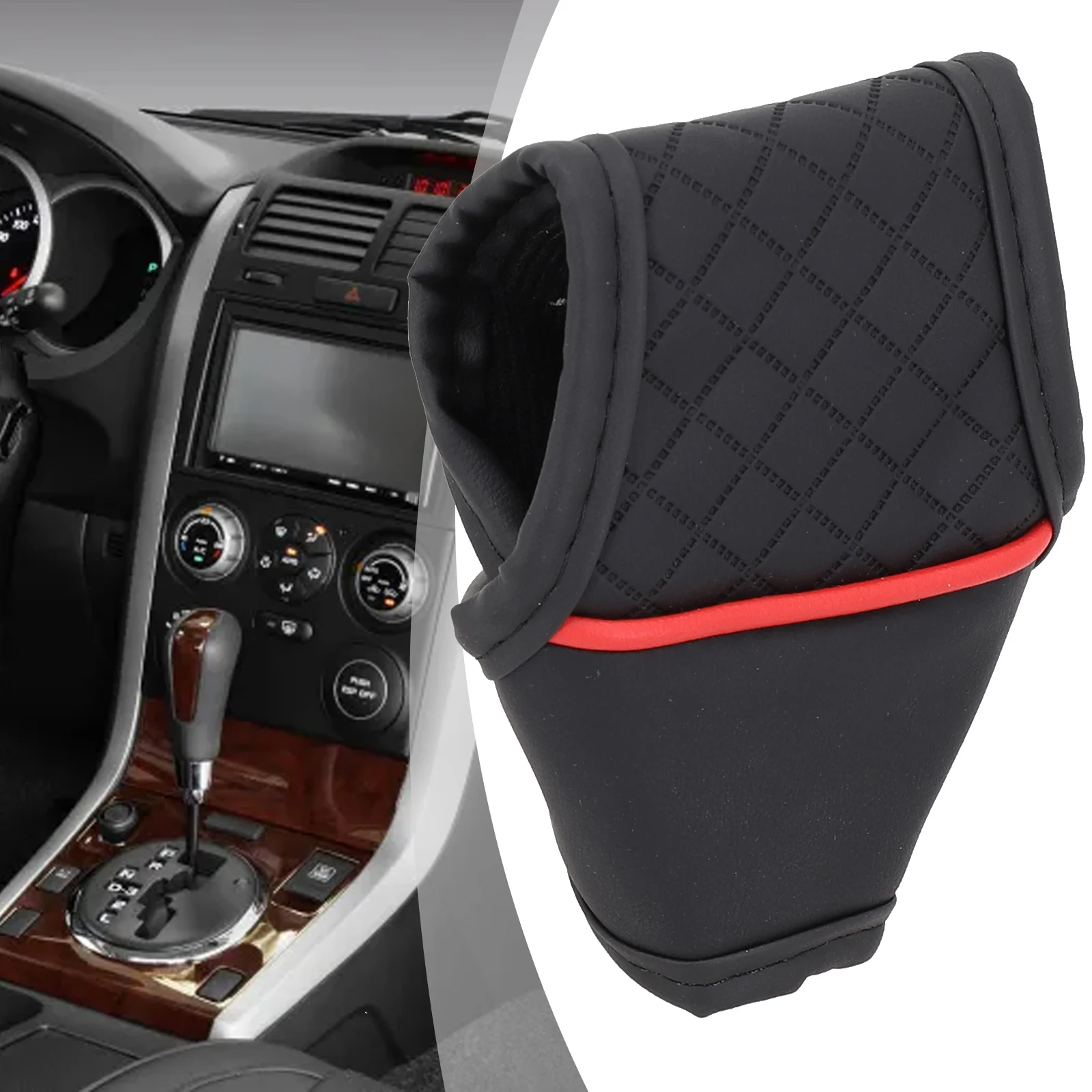 Funda de cuero sintético para pomo de cambio de coche - imagen 5