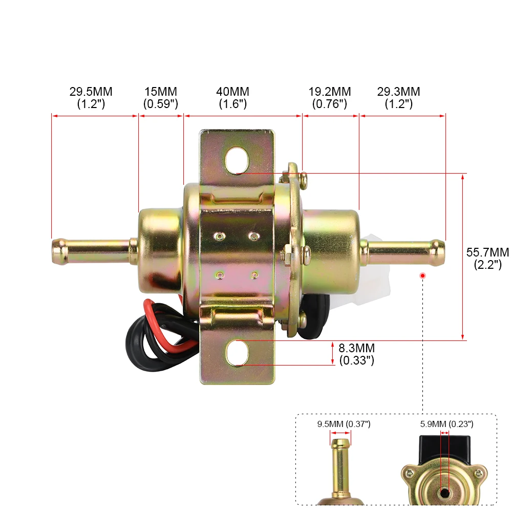 Bomba de combustible eléctrica universal 12V para diésel y gasolina - imagen 5