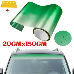 Película tintada verde para parabrisas de coche - rollo 150 cm