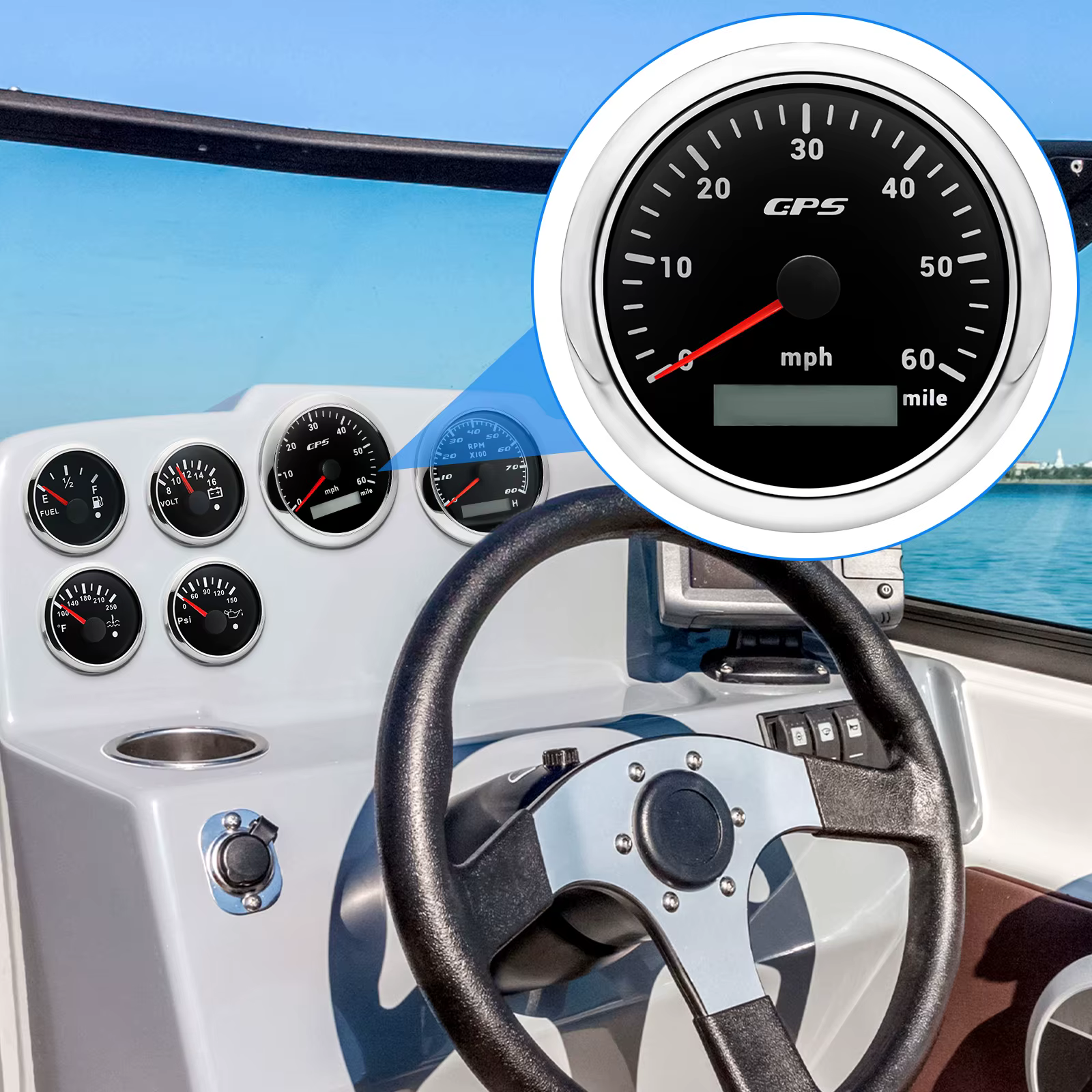 Bisel de acero inoxidable 316L del velocímetro