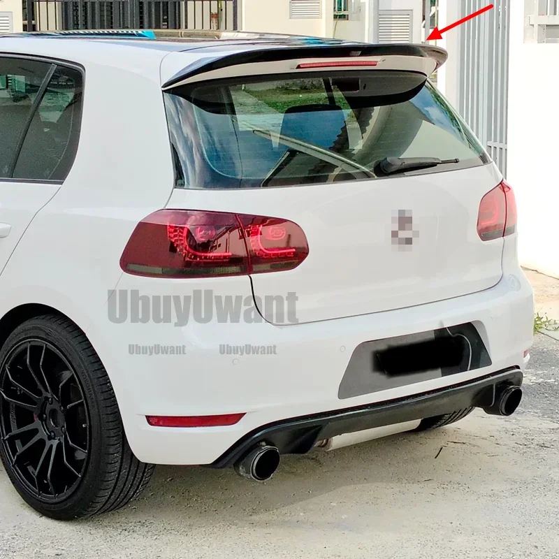 Perfil del alerón sobre el techo del Golf 6