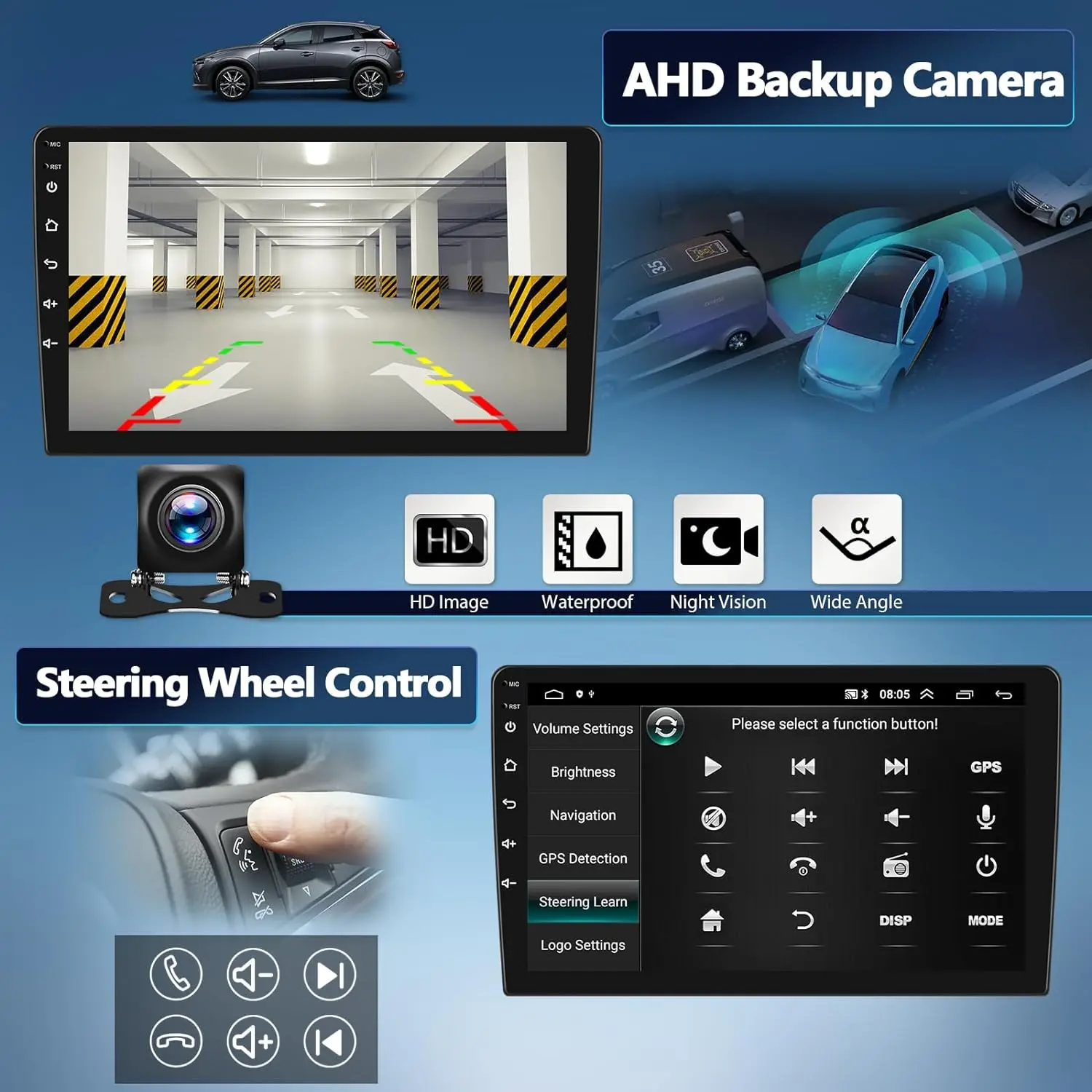Radio Android Auto para Kia Sorento 2002-2011 - 8 nucleos GPS BT DSP