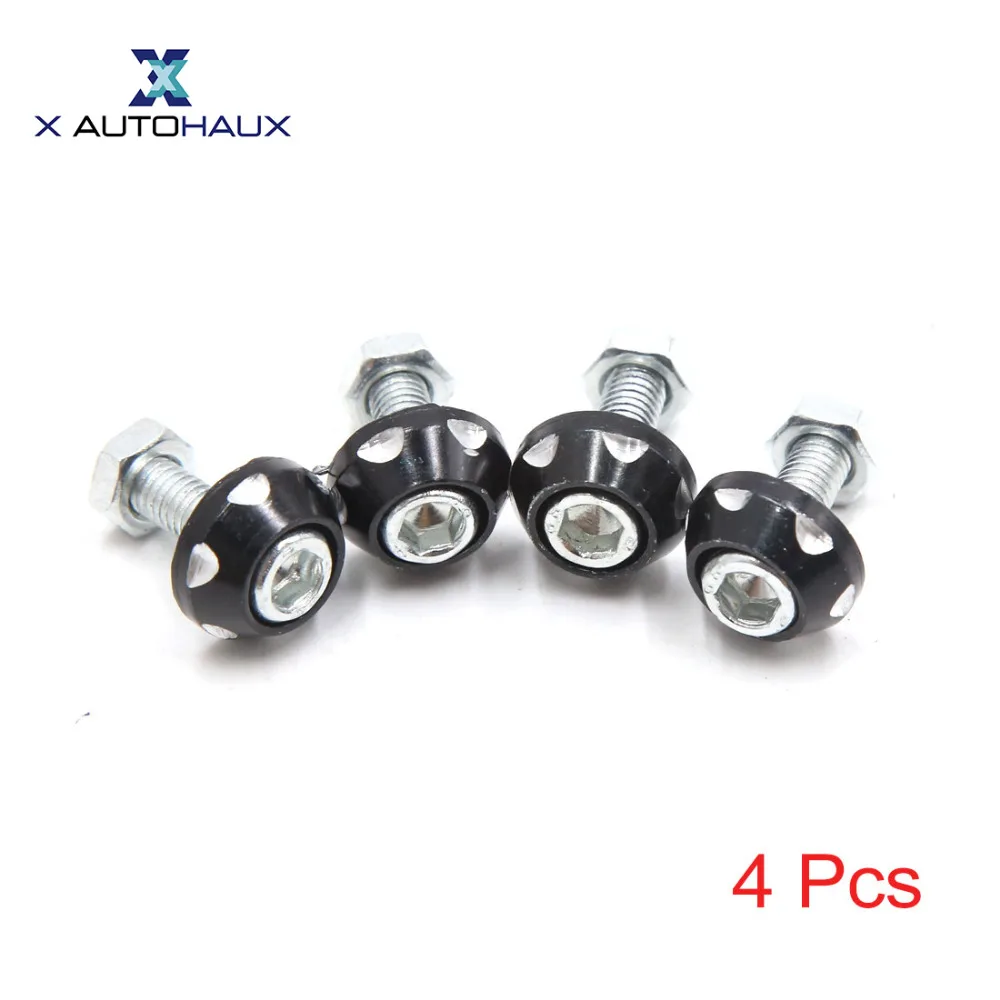 Tornillo decorativo de placa matrícula M6 de aluminio universal