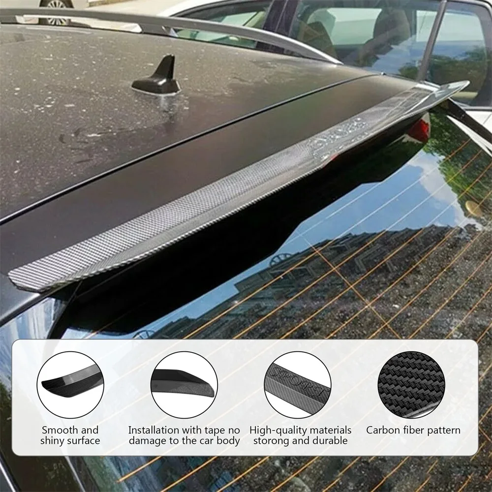 Alerón trasero de techo universal de ABS para hatchback - imagen 4