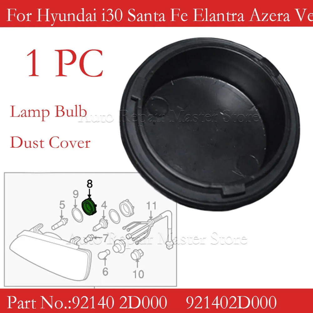 921402D000 bombilla de faro cubierta de tapa antipolvo para Hyundai i30 Santa Fe Elantra Azera Veloster Equus Sonata Kia Optima Sportage
