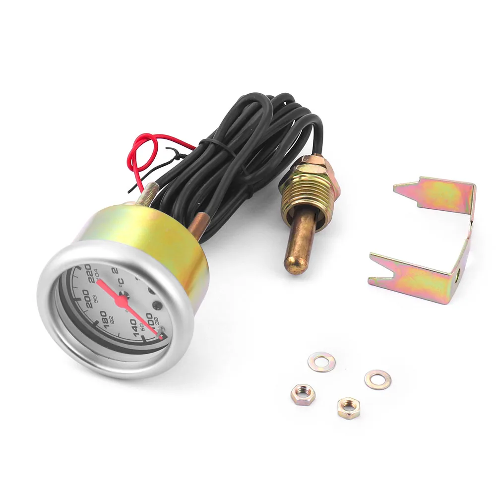 Reloj mecánico de temperatura del agua 52 mm con sensor 12 V - imagen 3