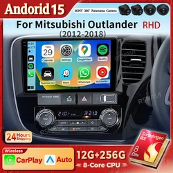 Radio Android con CarPlay para Mitsubishi Outlander III 2012-2018