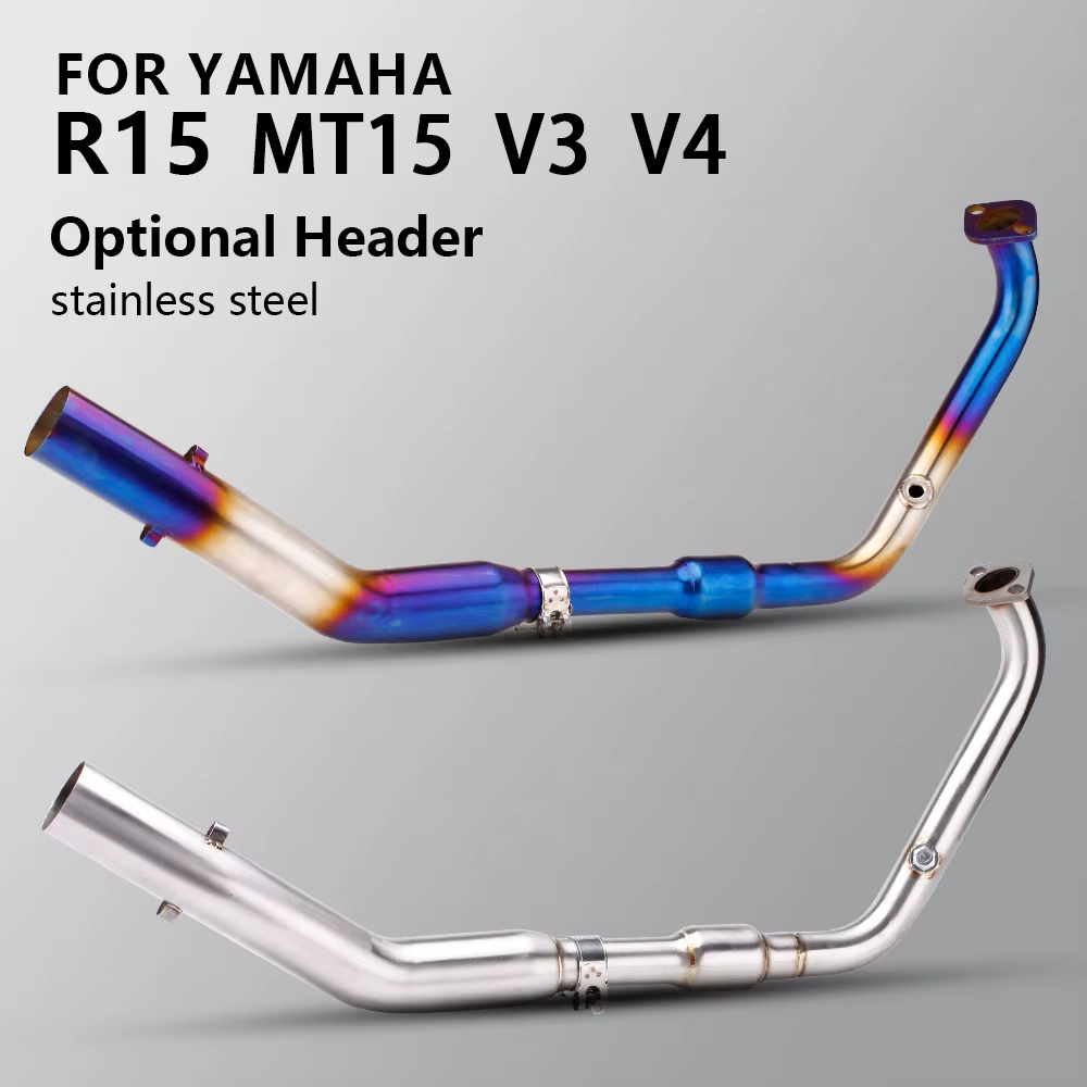 Escape completo de acero inoxidable para Yamaha MT-15/R15 V3-V4