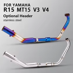 Escape completo de acero inoxidable para Yamaha MT-15/R15 V3-V4