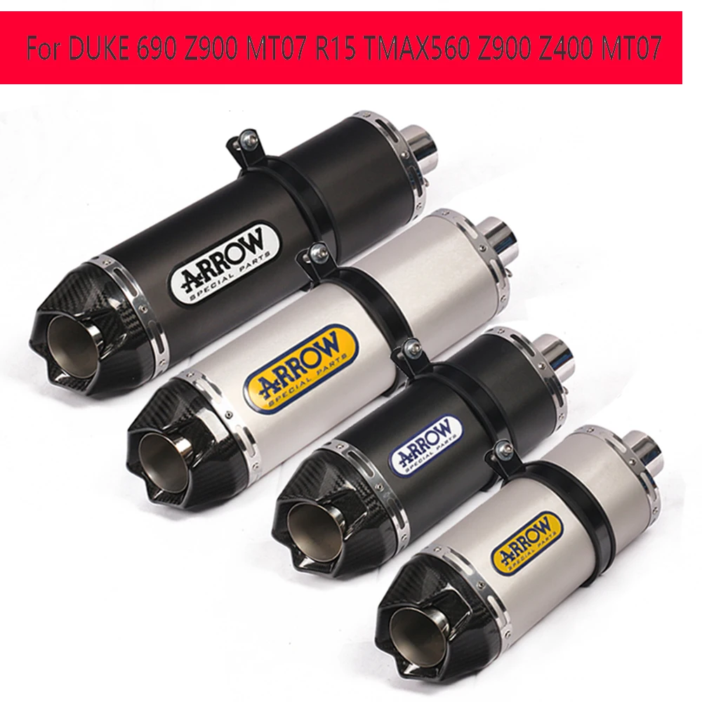 Escape fibra carbono 51mm – KTM Duke 690, Kawasaki Z900, Yamaha MT07 - imagen 5