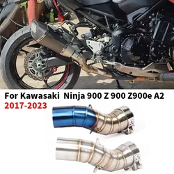 Exhuast-Tubo de enlace medio para motocicleta, adaptador de Escape para Kawasaki Z900, años 2017 a 2021, Z900E, z900, A1, A2, años 2017 a 2023