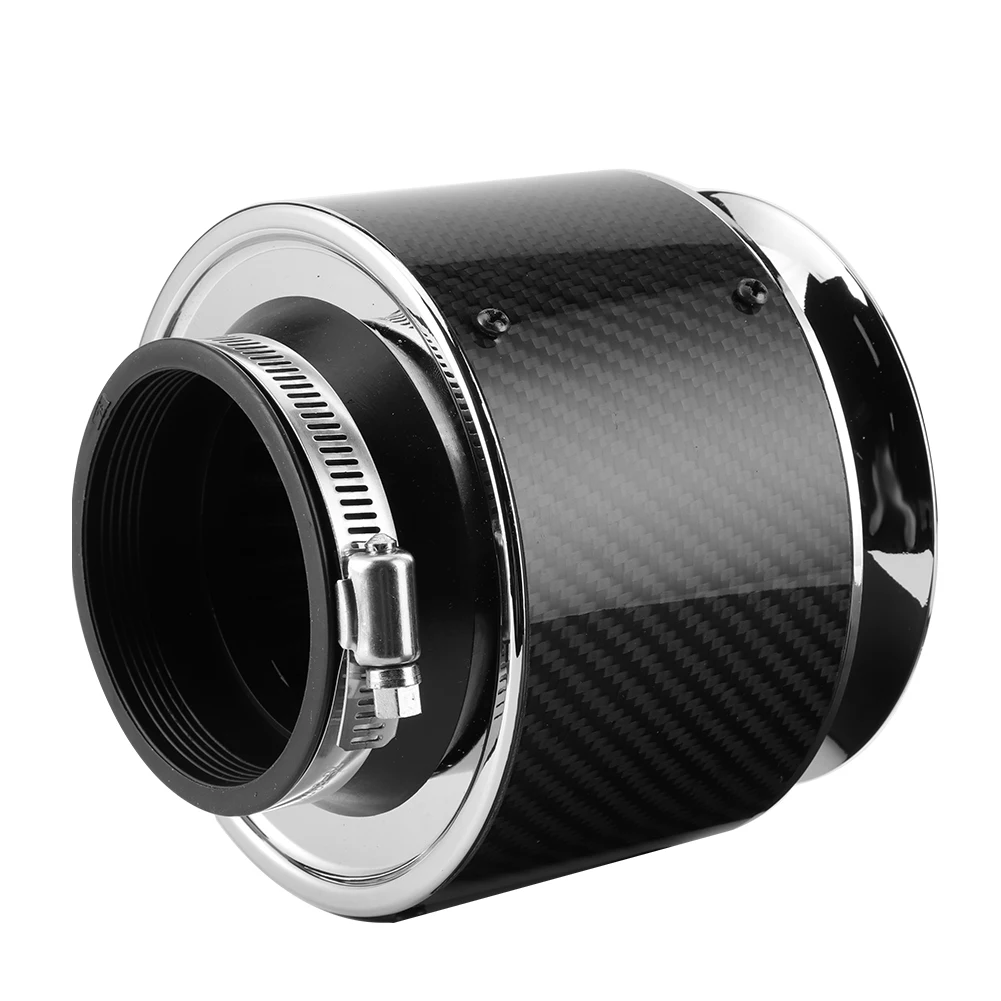 Filtro aire alto flujo 76mm fibra carbono Racing universal - imagen 4