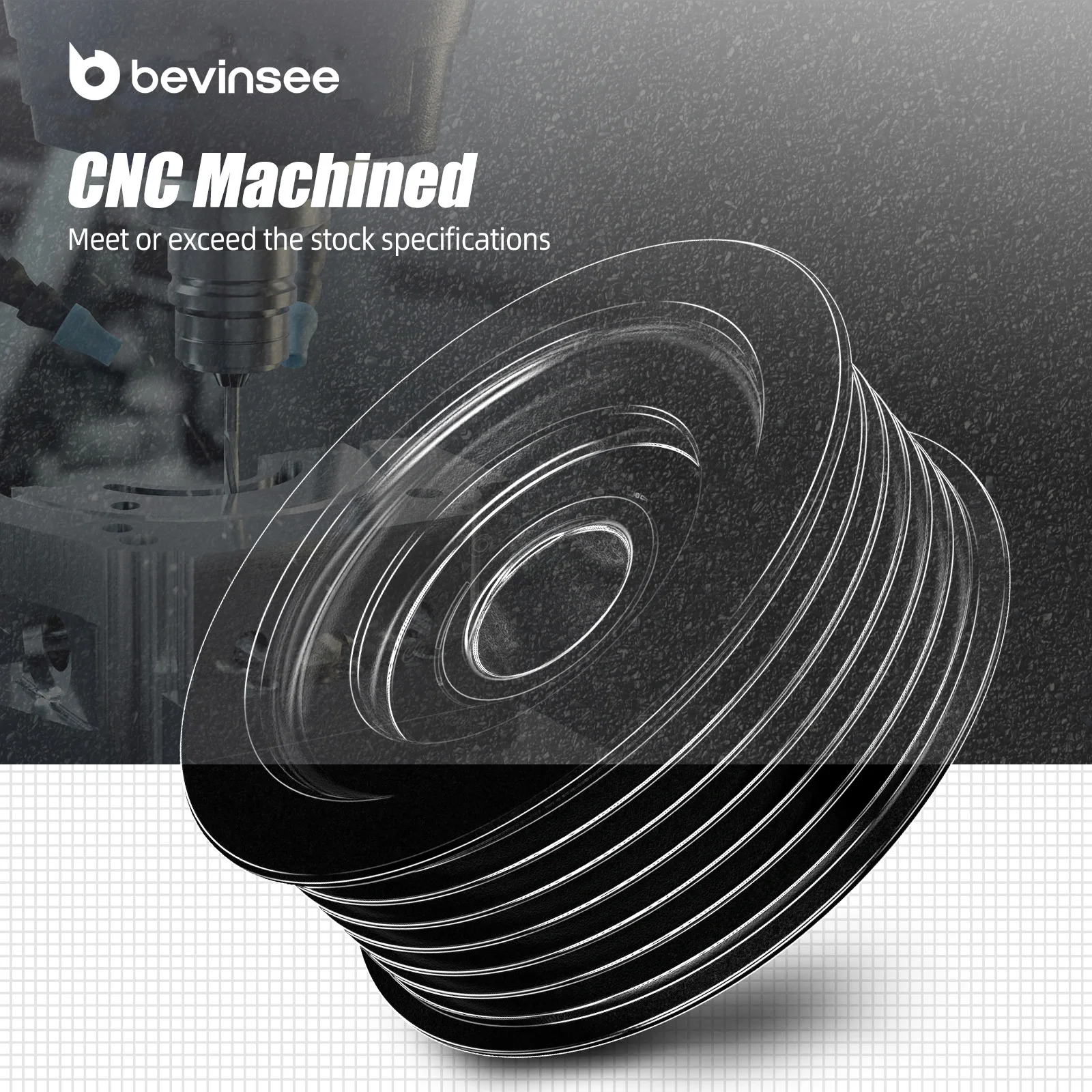 BEVINSEE polea tensora aluminio LS6 para Corvette 5.7 V8 97-04 - imagen 3