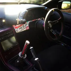 Pomo de cambio Katana JDM negro metal universal