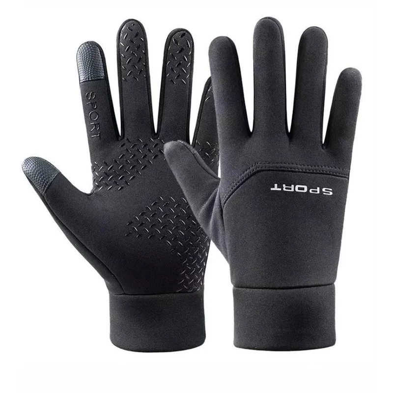 Guantes térmicos impermeables y antideslizantes para exterior, dedo completo o dos dedos