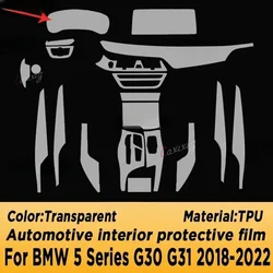 Película protectora TPU consola central – BMW Serie 5 G30 G31