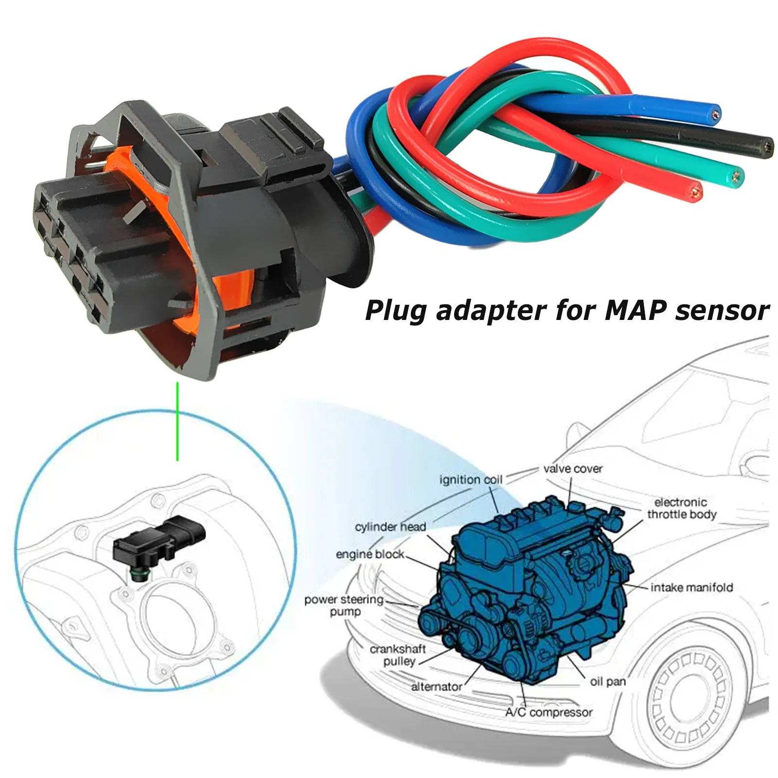 Sensor MAP 55206797 para Alfa Romeo 147, 156 y 159 - imagen 3
